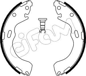 Cifam 153-216 - Комплект тормозных колодок, барабанные unicars.by