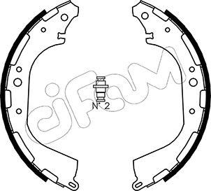 Cifam 153-282 - Комплект тормозных колодок, барабанные unicars.by