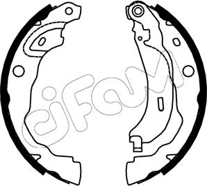 Cifam 153-753 - Комплект тормозных колодок, барабанные unicars.by