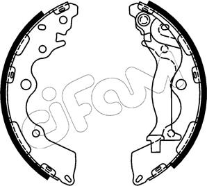 Cifam 153-739 - Комплект тормозных колодок, барабанные unicars.by