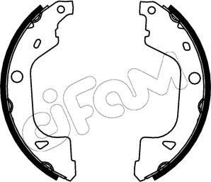 Cifam 153-775 - Комплект тормозных колодок, барабанные unicars.by