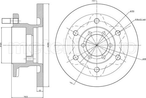 Cifam 800-481 - Тормозной диск unicars.by