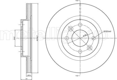 Cifam 800-549C - Тормозной диск unicars.by