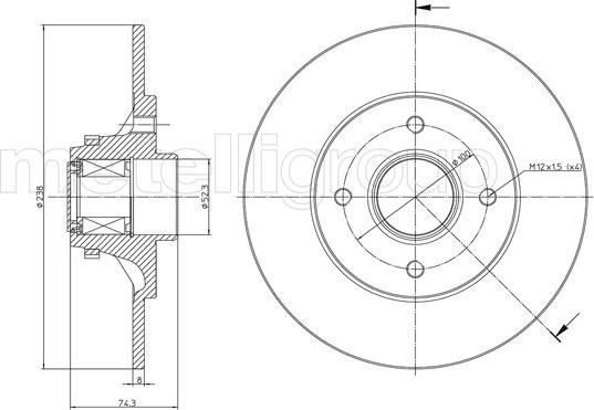 Cifam 800-516 - Тормозной диск unicars.by