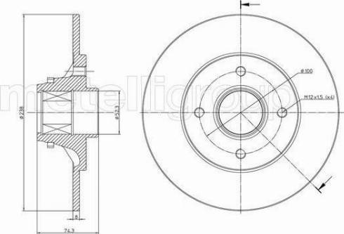 Cifam 800-537 - Тормозной диск unicars.by