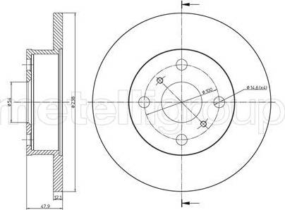 Cifam 800-662 - Тормозной диск unicars.by