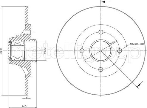 Cifam 800-198 - Тормозной диск unicars.by