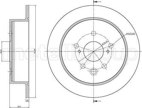 BENDIX 521400 - Тормозной диск unicars.by