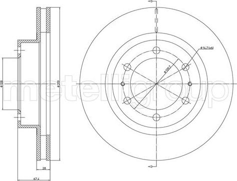 Cifam 800-1094C - Тормозной диск unicars.by