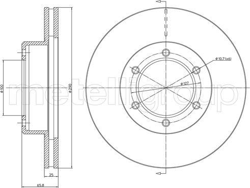 Cifam 800-1065C - Тормозной диск unicars.by