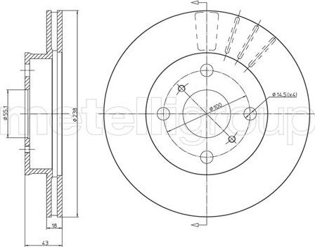 Cifam 800-1061 - Тормозной диск unicars.by