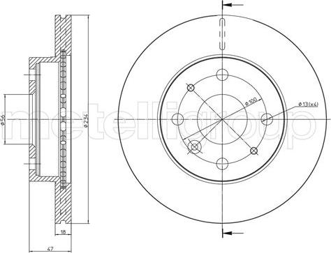 Cifam 800-1165 - Тормозной диск unicars.by