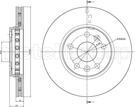 Cifam 800-1341C - Тормозной диск unicars.by