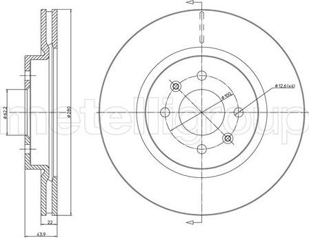 Cifam 800-1365C - Тормозной диск unicars.by