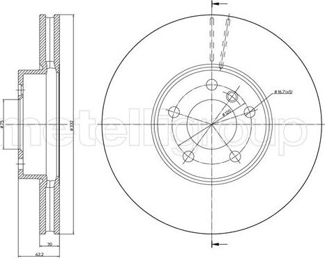 Cifam 800-1300C - Тормозной диск unicars.by