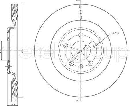 Cifam 800-1315C - Тормозной диск unicars.by