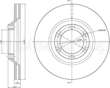 Cifam 800-1745C - Тормозной диск unicars.by