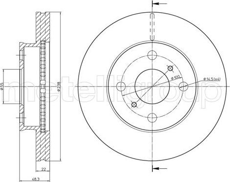 Cifam 800-1723C - Тормозной диск unicars.by