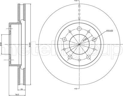 Cifam 800-310 - Тормозной диск unicars.by