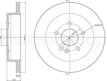 Cifam 800-769C - Тормозной диск unicars.by