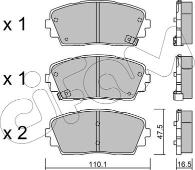 Cifam 822-941-0 - Тормозные колодки, дисковые, комплект unicars.by