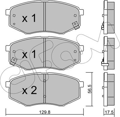 Cifam 822-942-0 - Тормозные колодки, дисковые, комплект unicars.by