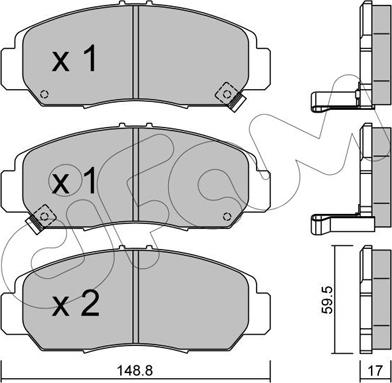 Klaxcar France 24235z - Тормозные колодки, дисковые, комплект unicars.by