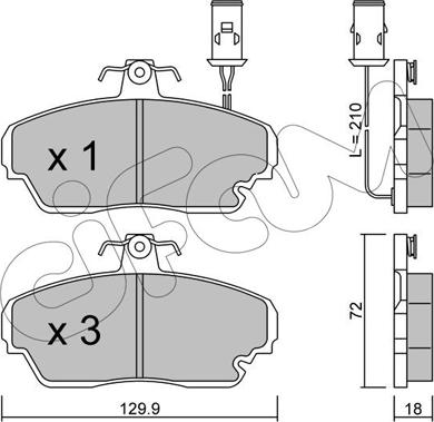 Cifam 822-690-0 - Тормозные колодки, дисковые, комплект unicars.by