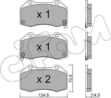 Cifam 822-651-3 - Тормозные колодки, дисковые, комплект unicars.by