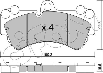 Cifam 822-653-0 - Тормозные колодки, дисковые, комплект unicars.by