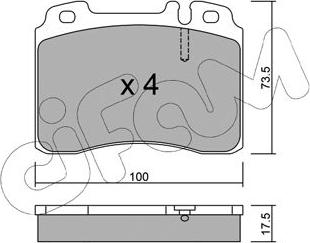 Cifam 822-667-0 - Тормозные колодки, дисковые, комплект unicars.by