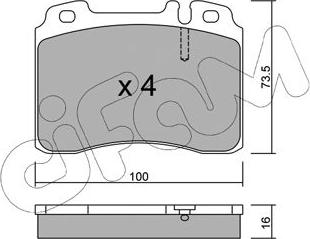 Cifam 822-667-1 - Тормозные колодки, дисковые, комплект unicars.by