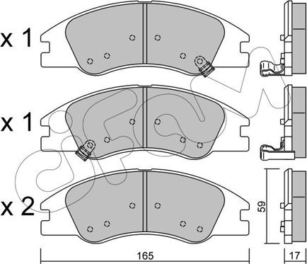 Cifam 822-630-0 - Тормозные колодки, дисковые, комплект unicars.by