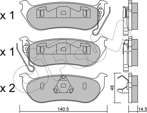 Cifam 822-627-0 - Тормозные колодки, дисковые, комплект unicars.by