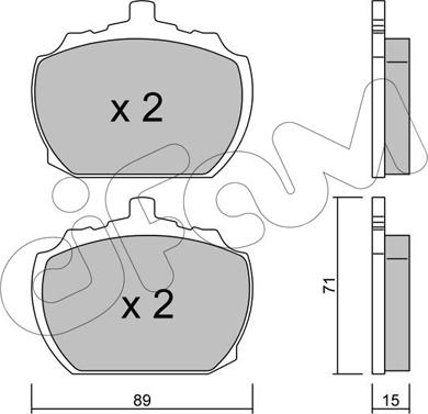 Cifam 822-678-0 - Тормозные колодки, дисковые, комплект unicars.by