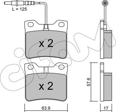 Cifam 822-192-0 - Тормозные колодки, дисковые, комплект unicars.by