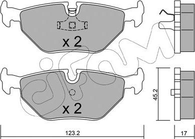 Cifam 822-180-0 - Тормозные колодки, дисковые, комплект unicars.by