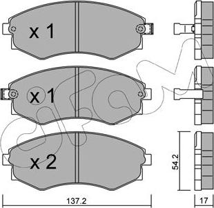 Cifam 822-188-0 - Тормозные колодки, дисковые, комплект unicars.by