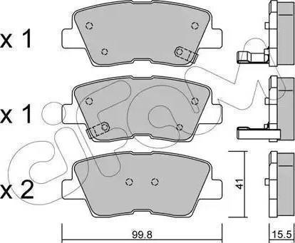 Koreastar KBPH-125 - Тормозные колодки, дисковые, комплект unicars.by