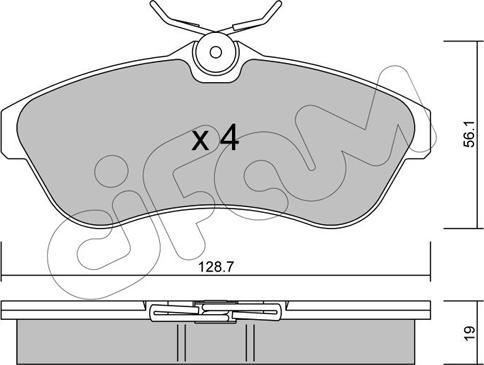 KRIEGER FAHRZEUGBAU 950006266 - Тормозные колодки, дисковые, комплект unicars.by