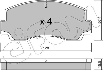 Cifam 822-243-0 - Тормозные колодки, дисковые, комплект unicars.by