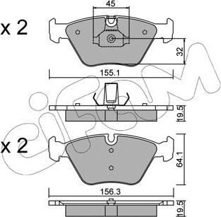 Cifam 822-207-3 - Тормозные колодки, дисковые, комплект unicars.by