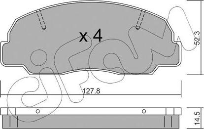 Cifam 822-239-0 - Тормозные колодки, дисковые, комплект unicars.by