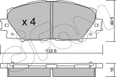 Cifam 822-745-1 - Тормозные колодки, дисковые, комплект unicars.by