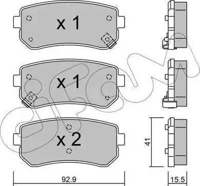 Magneti Marelli 363700201592 - Тормозные колодки, дисковые, комплект unicars.by