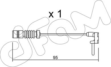 Cifam SU.011 - Сигнализатор, износ тормозных колодок unicars.by