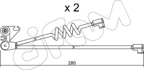 Cifam SU.169K - Сигнализатор, износ тормозных колодок unicars.by