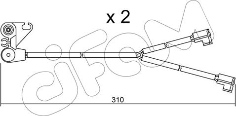 Cifam SU.170K - Сигнализатор, износ тормозных колодок unicars.by
