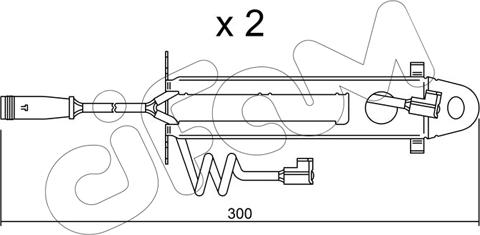 Cifam SU.173K - Сигнализатор, износ тормозных колодок unicars.by