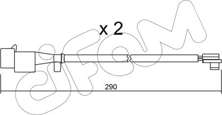 Cifam SU.260K - Сигнализатор, износ тормозных колодок unicars.by